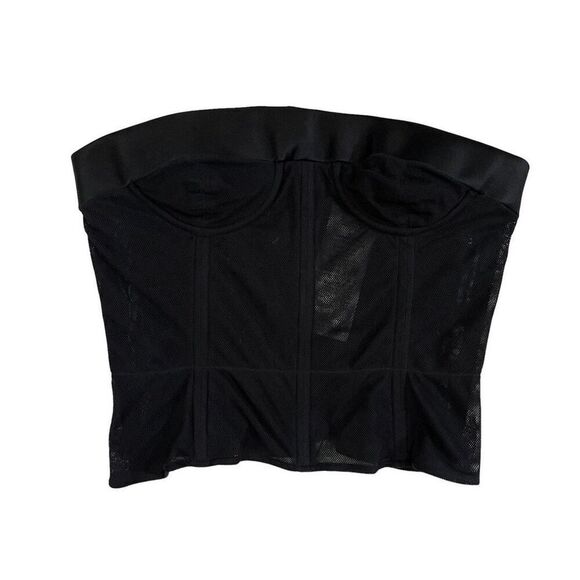 Maison Margiela Corset Top in Black - Picture 2 of 14